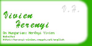 vivien herenyi business card